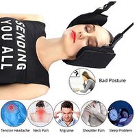 JPHUANJIE Portable Head Hammock Neck Traction Massage Pain Relief Neck Cervical Stretcher Traction Device Anti Fatigue Neck Sling Hammock