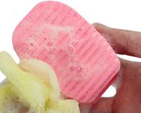 Jesica Multifunction Laundry Clothes Washing Silicone Brush (Pink）