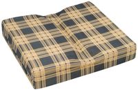 Standard Wheelchair Cushion, Country Plaid, Size Small 2-inch