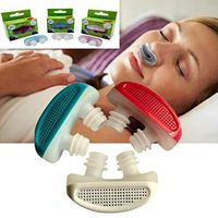 Snore Silencer (3 PC Red+Blue+White) - Anti-Snore Device - Snoring Solution Sleep Aid - Air Purifier Filter Nose - Snoring Stopper Nose Clip