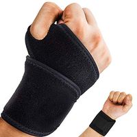 FITTOO Wrist Support for Women and Men, Adjustable Wrist Strap Brace for Arthritis, Carpal Tunnel, Wrist Pain Relief, Gym, Weightlifting, Sports One Size Fits Left or Right Hand