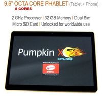 2016 New 9.6" OctaCore 2GB/ 32GB Tablet Phone with Android Lollipop 5.1-IPS 1280x800 Display, GPS, Bluetooth, DUAL SIM, Unlocked worldwide -BLACK