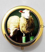 BlackKey Sheep 3-Compartment Decorative Pocket Gift Box Case Organizer for Pill, Color 2 -2173