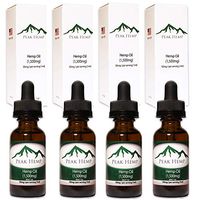 Hemp Oil - 1,500mg Peak Hemp - 4 Pack (Four 1,500mg Bottles)