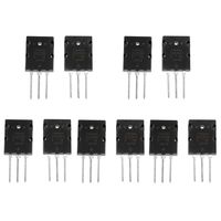 2SA1943 2SC5200 Transistor Kit, 5 × 2SA1943 & 5 × 2SC5200 Power Transistor NPN Transistor Electronic Power Amplifier Amplifier Transistor Assorted