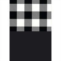 Black and White Buffalo Plaid 20-Pack Tissue Paper Set with 10 Sheets Each of Solid Black and Black Check Tissue Paper, 20 x 30" Sheet Size, Made in America, Wrap & Revel®