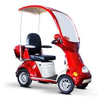 Mobility Scooter with Canopy Color: Red