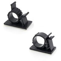 Karcy 20Pcs 20mm 0.8" Adhesive Cable Clips Car Cable Wire Management Organizer Cable Tie Holder for Car Office and Home