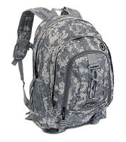 Mens Large 19.5" Backpack ACU Digital Camo + Key Ring Carabiner