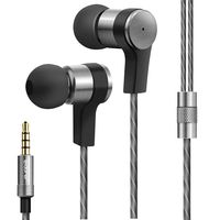 Wired Earbuds, Adorer M1 Graphene Driver in Ear Headphones, Noise Isolating Aluminium Earphones for iPhone, iPad, Samsung, Tablets and Smartphones - Gray