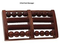 8 Rod Foot Wooden Roller Acupressure Massager Reflexology Tools for Body Stress, Pain Relief, Gift for Christmas or Birthday by Affaires W-40153
