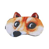 WWCY - Cute 3D Animal Sleep Mask Cat Dog Eye Mask Eyeshade for Kids Girls Women Adults (Siberian Husky)
