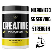 RDN Pure CREATINE MONOHYDRATE - Bulk Creatine Supplement for Muscle Building, Strength, and Working Out. Vegan & Organic Creatine, Non GMO | 375g 75 Servings