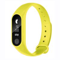 AutumnFall Clearance Sale!!M2 Sports Pedometer Smart Bracelet Heart Rate Bluetooth 4.0 Smart Watch (Yellow)