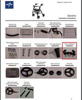 Leg Adjustment Knob for Medline MDS86800XW and MDS86825 Rollators (pkg of 4)