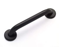 Lifeline Straight Grab Bar - Matte Black | Concealed Mount | Knurled Grip | 12 Inch