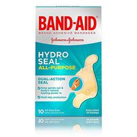 Band-Aid Brand Hydro Seal Waterproof All Purpose Adhesive Bandages for Wound Care or Blisters, 10 ct (3-Pack(10 ct))