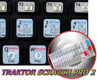 NATIVE INSTRUMENTS TRAKTOR SCRATCH PRO KEYBOARD STICKER