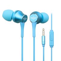 Earbuds in Ear Headphones - with Mic/Controller Compatible iPhone Samsung ipad iPod (Blue)