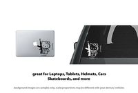 4X Hello Kitty AK47 AR15 Gun vinyl sticker/decal Car window, Laptops, tablets (White)