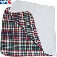 80 x 36 inches Big Size Washable Bed Pad / 3XL Incontinence Plaid Underpad - Mattress Protector