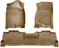 Husky Liners 98253 WeatherBeater Tan Front and 2nd Seat Floor Liner by Husky Liners