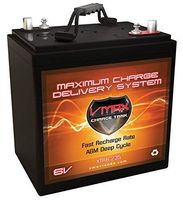 VMAX XTR6-235 6 Volt 235Ah Group GC2 AGM Deep Cycle Sealed Maintenance-Free Battery Compatible with/Upgrades Interstate GC2-RD GC2-HD GC2-XHD