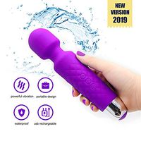 Personal Massager, Somune Wand Massager with 20 Magic Powerful Vibration Modes Stronger Cordless for Neck Shoulder Back Body Massager, Whisper Quiet, Waterproof Handheld Rechargeable Massager