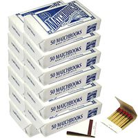 12 Boxes - 600 Matchbook Plain White Matches Matchbooks for Wedding Birthday Wholesale