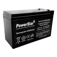 PowerStar Replacement 12V 9AH UB1290 Sealed Lead Acid SLA Battery for Razor MX350 V1-8