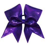 Chosen Bows Purple Big Shimmer Cheer Bow
