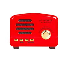 Volwco Retro Radio, Bluetooth 4.0 Wireless Speakers with Radio FM/AM, Nature Wood Home Audio Wireless Speakers with Super Bass and Subwoofer