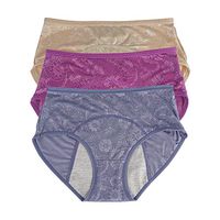 Women Menstrual Period Leakproof Panties,Incontinence Panty XXS-4XL/11 (US Size XL/8, Blue Apricot Purple)