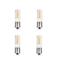 Leelands SC Bayonet 1156 1141 LED Bub 3Watt Warm White Equivalent to 35Watt Incandescent Bulb 12V AC/DC Auto Boats Cabin Light and Outdoor Landscape Lighting 4 Packs