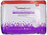 Cardinal Health Women's Moderate Absorbency Protective Underwear, Large Fits 44"-58" Waist (76), 76 Count Case Pack