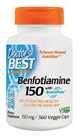 Doctors Best Best Benfotiamine, 360 Vcaps 150 mg(Pack of 2)