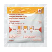 Medline MDS139007 Instant Warm Pack, Disposable, 6" x 6" (Pack of 36)