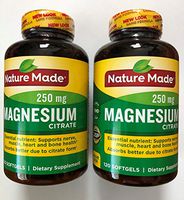 Nature Made Magnesium Citrate Softgels, 120 Count (Pack of 2)