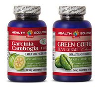 Energy Booster for Working Out - Garcinia CAMBOGIA - Green Coffee Cleanse - Combo - Burn Garcinia Weight Loss - (2 Bottles Combo)