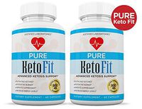 Pure Keto Fit Pills Advanced BHB Ketogenic Supplement Exogenous Ketones Ketosis for Men Women 60 Capsules 2 Bottles