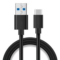 USB 3.1 Type-C to 3.0 USB A Male Charger Cable Support Fast Charging(3A Fast Charge) and Data Transfer Cord, 5Gbps, 3.3 Feet(1 Meter) for Samsung Galaxy S10 S9 S8, LG V30, V20, Google Pixel