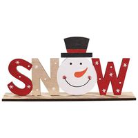 BBFairy  Wooden Letter Decoration - Christmas Festival Wooden Decorative Ornament Home Decor (B)
