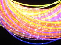 UV Reactive Fiber Optic Sensory sideglow Lighting Kit (150 Strands x 6.56') with 75W Tungsten Illuminator
