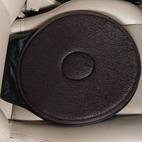 Posture Cushion, Non-Slip 360 Rotating Memory Foam Swivel Comfort Foam Car Seat Cushion, Comfort 100% Pure Memory Foam Luxury Seat Cushion(43*40cm,Coffee)