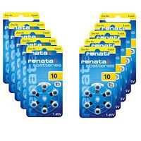 Renata Hearing Aid Battery ZA10 - Box of 60