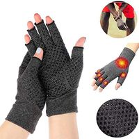 CARESHINE Hands Arthritis Gloves Cotton Therapy Compression Gloves Circulation Grip Hand Arthritis Joint Pain Relief Size S/M/L (S)