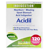 Boiron Acidil Indigestion Medicine for Heartburn and Acid Reflux, 120 Tablets