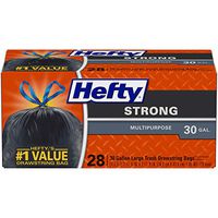 Hefty Strong Large Trash Bags, 30 Gal, 28 Count