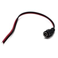 JLER 10pcs 25cm DC Power Pigtail Female cables connects your security cameras to your power box/power adapter