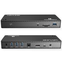 [Intel Certified] Wavlink Thunderbolt 3 Docking Station -85W Charging,2X 40Gbp/s Thunderbolt 3 Ports,4K DisplayPort, 4X USB 3.0,Gigabit Ethernet,SD Card Slot for MacBook Pro 2016+ Thunderbolt 3 System